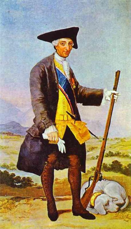 Francisco Jose de Goya Charles III in Hunting Costume